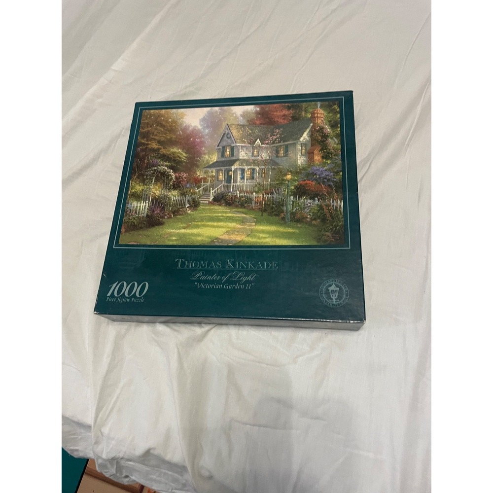 Ceaco Thomas Kinkade Victorian Garden II 1000 Piece Jigsaw Puzzle Complete unope